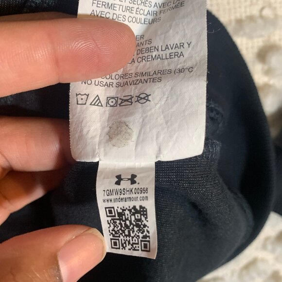 UNDER ARMOUR MENS MEDIUM FULL ZIP JACKET LIGHTWEIGHT GRAY BLACK - Picture 11 of 14